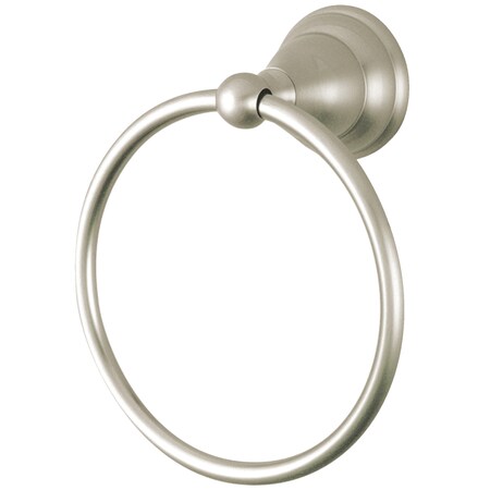 Kingston Brass Royale Towel Ring, Brushed Nickel BA5564SN
